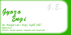 gyozo engi business card